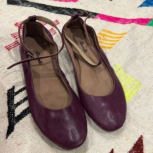 Purple ballerina flats
